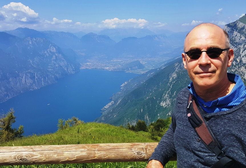 Grant on Monte Baldo overlooking Riva del Garda